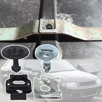 Зажимы для крышки поддона двигателя автомобиля, винт для защиты днища, комплект крепежных заклепок, замена для A4 8D 8E 8H 1995-2006 2007 2008 20pcs