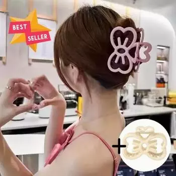 Зажимы для лент в виде милой кошечки-клевера 2 шпильки для волос, шпильки для причесок, популярный персонаж в Корее
