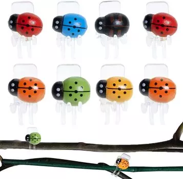 Зажимы для орхидей, 30 шт., зажимы для растений с божьей коровкой, орхидея для поддержки цветов, лоза орхидеи