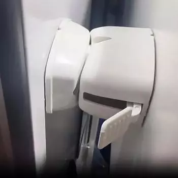 Зажимы для отделения для багажной двери автофургона Пластиковый держатель защелки для дверной защелки Аксессуары для грузового прицепа и автодома белый