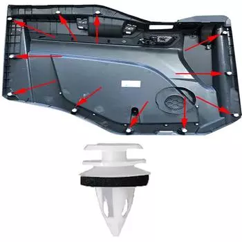 Зажимы для отделки дверных карт для BMW E82 F20 F21 F22 F23 F45 F46 F87 F30 F31 F80 E90 E91 E92 F32 F33 F82 F83 E60 E61 F07 F10 F06 X1 X2 X3 X4 X5 X6 Z4 30X