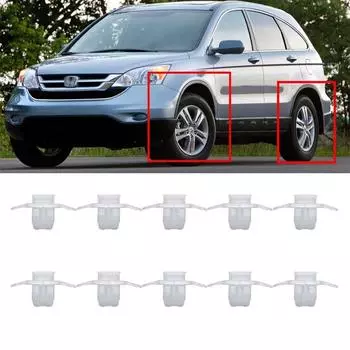 Зажимы для отделки колесных арок, крепление для крыльев на внешней стороне автомобиля Honda Civic Cr-V, зажимы для отделки крыльев, крепление для декоративных элементов автомобиля, автомобильные аксессуары 10X