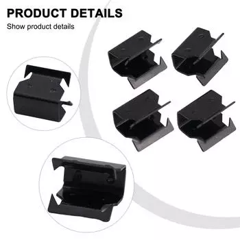Зажимы для отделки панели капота автомобиля 1329640 4 шт. Автомобильные аксессуары черного цвета для замены Элегантный дизайн Практичный CHINA