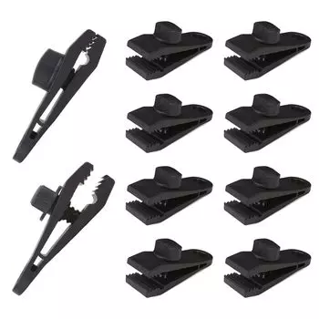 Зажимы для палаток Прочные зажимы для палаток Зажимы для брезента Зажимы для кемпинга на открытом воздухе Набор из 10 шт. Ветрозащитный Фиксированный Легко устанавливается Легко переносить на открытом воздухе Портативный Для пикника на открытом воздухе