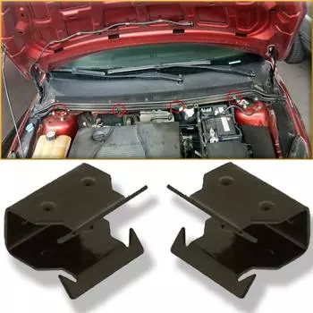 Зажимы для панели капота Ford Focus Mk2, металлический зажим спереди под ветровым стеклом 2X