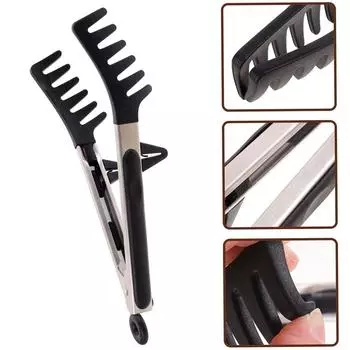 Зажимы для пасты из нержавеющей стали с антипригарным покрытием Зажим для гриля Кухонные щипцы Принадлежности для приготовления пищи S