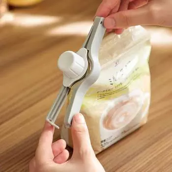 Зажимы для пищевых пакетов Кухонные щипцы для запечатывания пищевых продуктов Влагостойкий зажим Зажим для запечатывания свежих продуктов Зажим для пакетов для хранения продуктов серый