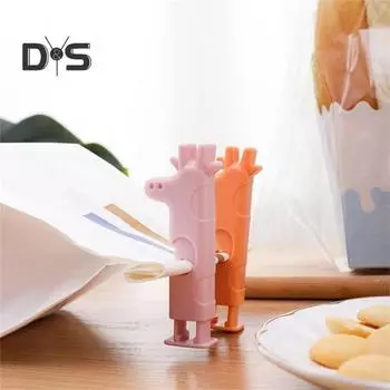 Зажимы для пищевых пакетов легко сжимают, высокоэластичные аксессуары, чип, уплотнительные зажимы для пищевых продуктов жёлтый