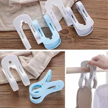 Зажимы для пляжных полотенец, 5 шт., зажимы для пляжа, зажимы для полотенец для шезлонгов, прочные прищепки для одежды - защитите полотенце от сдувания, пляжные аксессуары One Size синий