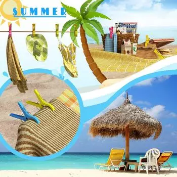 Зажимы для пляжных полотенец, 8 шт., зажимы для пляжа, зажимы для полотенец для шезлонгов, прочные прищепки для одежды - защитите полотенце от сдувания, пляжные аксессуары