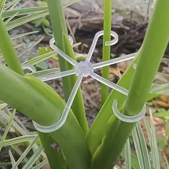 Зажимы для поддержки растений, 4 шт. в упаковке - прочные зажимы для стеблей вьющихся растений из пластика - пластиковый материал 4pcs