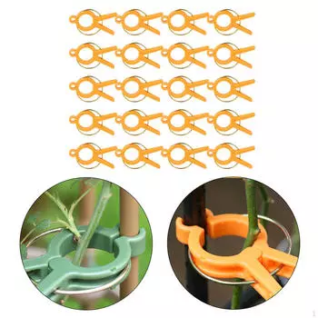Зажимы для поддержки растений для вертикального озеленения orange 12 pieces