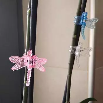 Зажимы для поддержки сада. Полезные, экологически чистые, удобные зажимы для фиксации растений. Красочные зажимы для поддержки растений в форме бабочки. Зажимы для поддержки сада. C