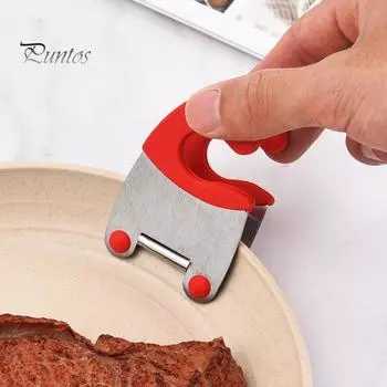 Зажимы для посуды из нержавеющей стали, силиконовый держатель для ложки, нескользящий, термостойкий держатель для плиты, для домашнего ресторана серый