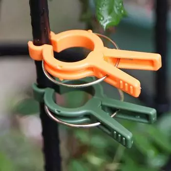 Зажимы для растений Модернизированные зажимы для поддержки растений Многоразовые садовые зажимы Защищенные пластиковые зажимы для растений Зажимы для томатов Зажимы для фиксации лозы растений One Size зелёный