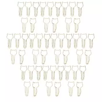 Зажимы для ручек многоцелевые милые держатели для ручек в форме кошки гальванические металлические держатели для блокнотов журналов Clipboa