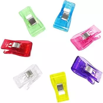 зажимы для шитья прозрачный зажим для ткани универсальный для подвешивания одеяла большой зажим для пластиковых поделок 7 цветов смешанный (20)