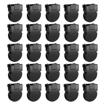 Зажимы для шкафчиков, тканевые перегородки, крючки, сообщения, простые в использовании, черные, для дома, многоцелевые 50pcs
