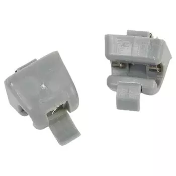 Зажимы для солнцезащитного козырька автомобиля, серые пластиковые зажимы 26-810-00-12-8412, подходят для Mercedes-Benz W123 W124, держатель кронштейна, зажимы для салона автомобиля CHINA