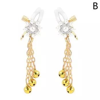 Зажимы для сосков, секс-игрушки для взрослых с колокольчиком, зажим для груди без пирсинга, украшения для тела, страсть, секс-товары для женщин и пар