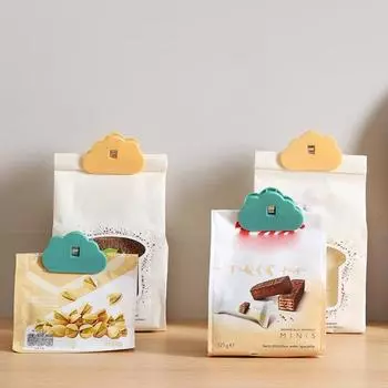 Зажимы для сумок Прочные, предотвращают запах Легкие, полезные, универсальные, для закусок, герметизация для дома зелёный