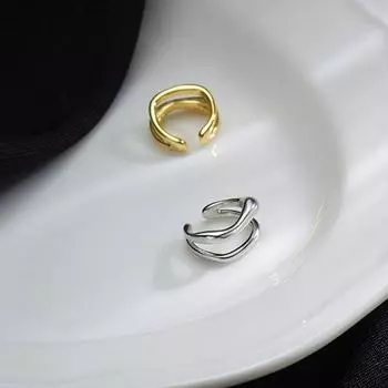 Зажимы для ушей для женщин без отверстий для ушей, серьги в японском и корейском минималистском стиле, новинка 2024 года, модные серьги-кольца с зажимами для ушных костей