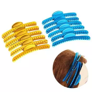 Зажимы для волос, 6 шт., зажимы для волос с алюминиевым кончиком, заколки для волос на палец золотой