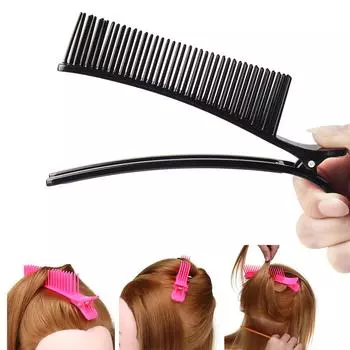 Зажимы для волос Monja, зажимы для волос с расческой, парикмахерский держатель, секционирование, гладкая сушка в салоне, химическая завивка, окрашивание, прическа, домашние инструменты для укладки своими руками, устройства