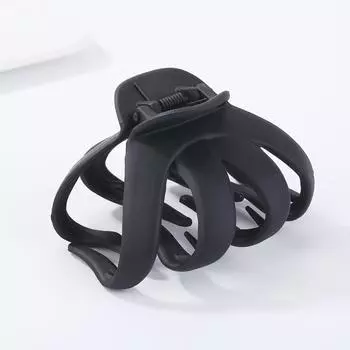 Зажимы для волос с геометрическим рисунком для женщин и девочек, металлические зажимы для волос в форме краба в форме луны, зажим для волос, сплошной цвет, шпилька для волос, аксессуары для волос большого размера