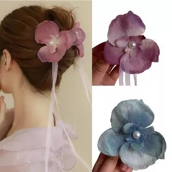 Зажимы для волос, зажимы для волос, симпатичные заколки для волос, заколки-фаленопсисы, сильная фиксация, шпилька для девочек красный