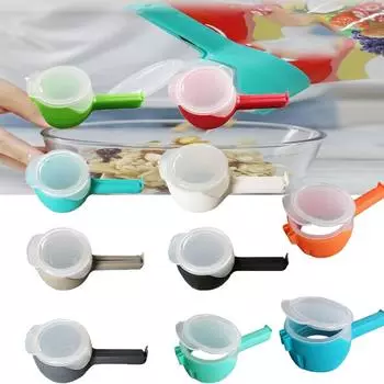 Зажимы для закусок, зажимы для пакетов с носиком для выливания, зажимы для пакетов для еды, зажимы для закусок для пакетов, которые выливаются, многоразовые зажимы для пакетов с носиком для выливания чёрный