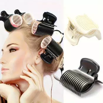 Зажимы для завивки пальцев Зажимы для пластин Сменные зажимы для завивки Зажимы для завивки волос Женские парикмахерские инструменты чёрный