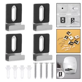 Зажимы для зеркальных кронштейнов Крючки для зеркал Настенные зажимы для зеркал