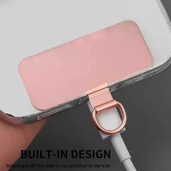 Зажимы из нержавеющей стали, вкладка для крепления телефона, универсальный ремешок через плечо, защита от потери телефона, запасная часть для сотового телефона чёрный