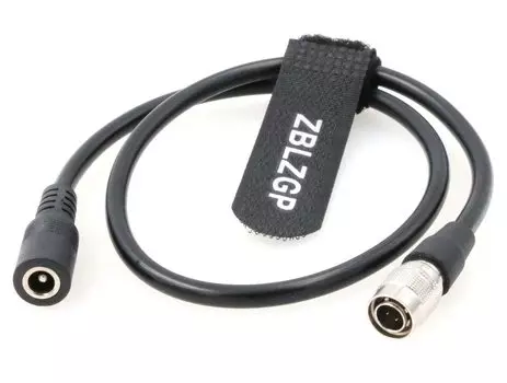 ZBLZGP Power Cable for Sound Devices ZAXCOM Blackmagic 4 Pin Hirose Male to Female 2.5DC