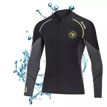 ZCCO1,5 мм гидрокостюм с разрезом, костюм для подводного плавания с длинными рукавами, морозостойкий теплый костюм для дайвинга, костюм для серфинга больших размеров S