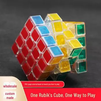 ZCube Прозрачный глянцевый 3-уровневый профессиональный кубик Рубика с пирамидой из 1245 уровней - полный набор развивающих игрушек