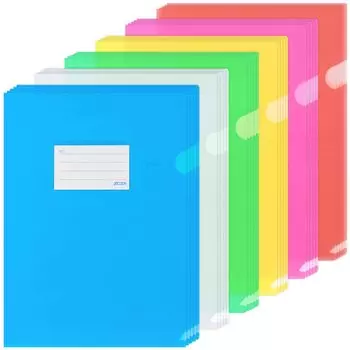 ZCZN Держатель для файлов A4 для хранения файлов с биркой, полупрозрачный, 6 цветов, 30 документов, карман для управления документами, цвет, набор, листы, хранение,
