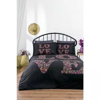 zdilek Love Bouquet Черный двойной пододеяльник