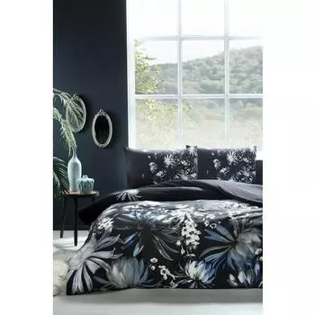 zdilek Nelumbo Double Soft Life Атласный пододеяльник, синий