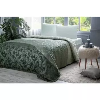 zdilek Серебристо-зеленое одинарное одеяло
