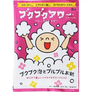 Здоровье Красота Bukubuku Hour Floral Shavon 40 г Индивидуальные пакеты Общая упаковка Для использования: Положите 1 пакет (40г) в воде ванны (приблизительно. 200 л) и осторожно перемешайте