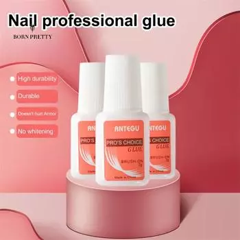 Здоровый клей для ногтей, украшения для ногтей, сильная адгезия, мягкая стойкая