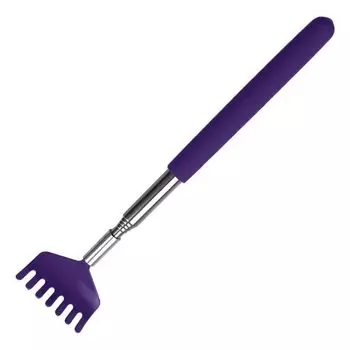 Здравоохранение Инструмент для массажа из нержавеющей стали Чесалка для спины Выдвижная чесалка для спины Выдвижная фиолетовый