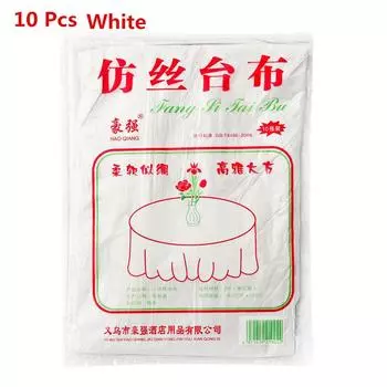 Здравоохранение Кухня Свадьба День рождения Вечеринка Скатерть Водонепроницаемая Одноразовая Скатерть Жиронепроницаемая 10 Pcs белый