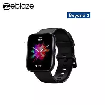 Zeblaze Beyond 2 GPS Смарт-часы 1,78-дюймовый AMOLED-дисплей Встроенный GPS 24-часовой монитор здоровья 200+ циферблат Смарт-часы для мужчин чёрный