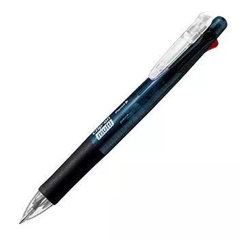 ZEBRA B-B4SA1-BK Multifunction Pen 4 Colors + Sharp Clip-on Multi, Black, 10 Pens