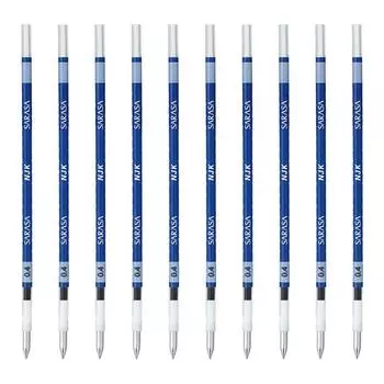 ZEBRA Ballpoint Pen Refill Prefeel Sarasa Lead Blue 10 Pieces BRNJK4BL NJK-0.4