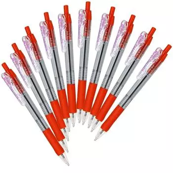 Zebra Ballpoint Pen Tapli Clip Red 10 Pieces Oil-Based 1.6 B-BNU5-R
