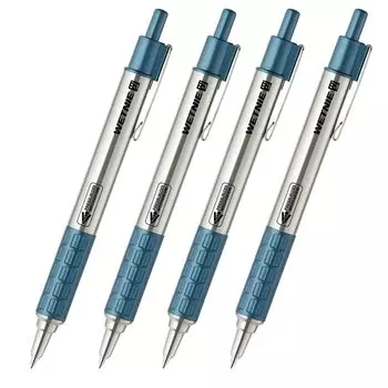 ZEBRA ballpoint pen wet knee blue axis black ink set of 4 oil-based 0.7mm P-BA100-BL-4AZ синий